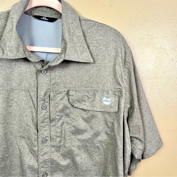 Wrangler Short Sleeve Button Up Casual Shirt Men's Large - Picture 1 of 9
